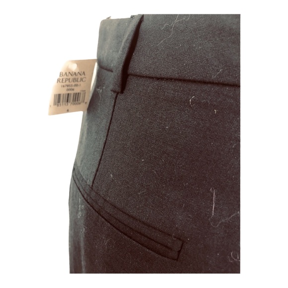 Banana Republic Skirt Straight Back Welt Pockets Black Lined Size 6 - Picture 5 of 7